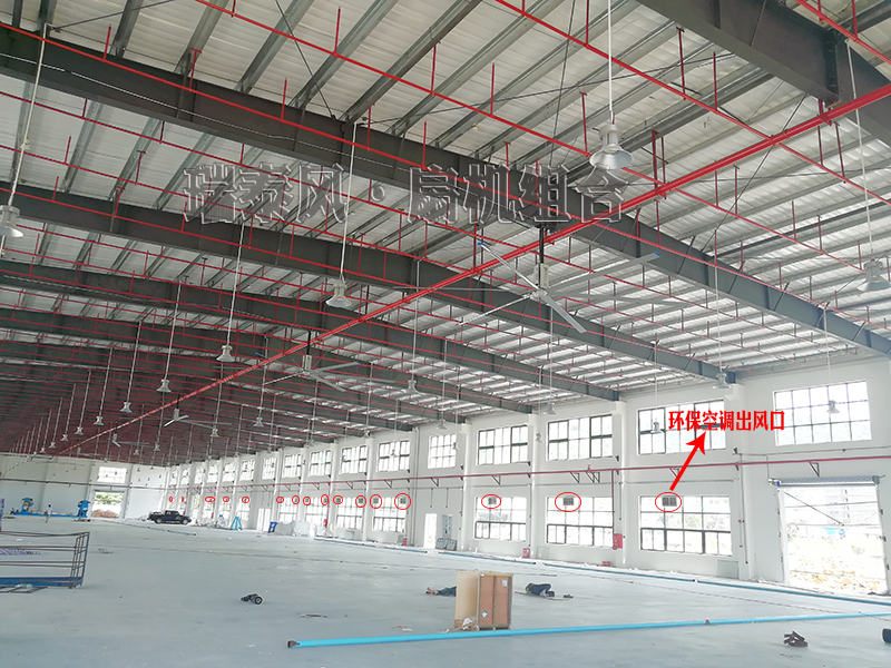 瑞泰風(fēng)扇機組合工業(yè)車(chē)間通風(fēng)降溫解決方案實(shí)力圈粉纖科工業(yè)